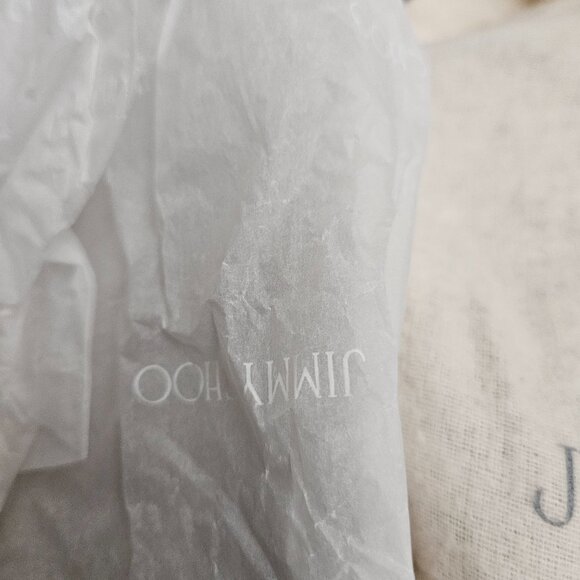 Jimmy Choo Agnes Suede Navy Heels, Sz 37 - Box & Dust Bag - Picture 12 of 13